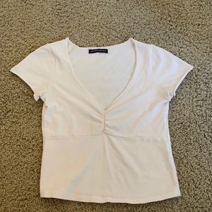 baby pink brandy melville top